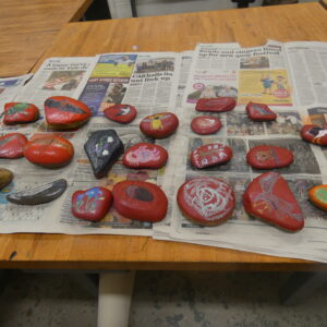 All of the painted stones